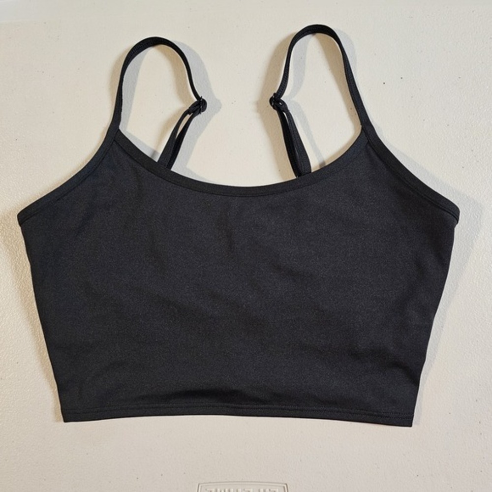 Victoria's Secret PINK Ultimate Lightly Lined Sports‎ Bra Black Strappy Back SM